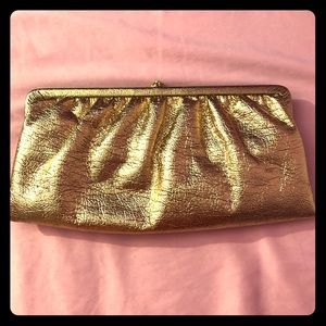 Vintage Bobbie Jerome Gold Clutch